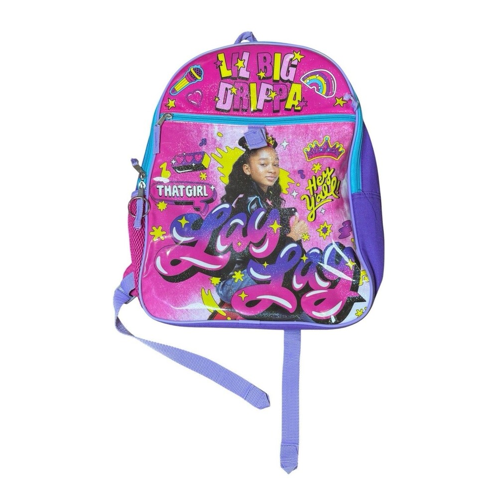 Backpack Nickelodeon That Girl Lay Lay Bioworld Lil Big Drippa Girls Pink Purple